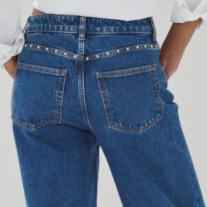 Last call b4 donating Embellished Wide Leg Jean NWOT worn only in these photos